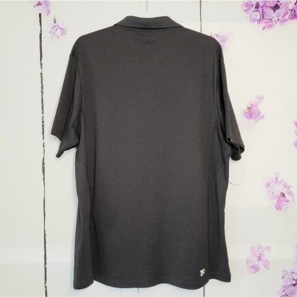 Fila Sport Grey Button Spread Collar Performance Golf Polo XXL - Picture 3 of 7